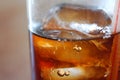 Cola Drink with ice cubes Royalty Free Stock Photo