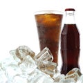 Cola drink with ice