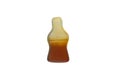Cola flavored gummy jellie in the shape of cola bottle Royalty Free Stock Photo