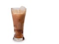 Cola in glass. clipping path Royalty Free Stock Photo