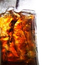 Cola glass isolated on white background Royalty Free Stock Photo