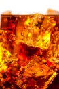 Cola with ice cubes Royalty Free Stock Photo
