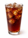 Cola with Ice Cubes Royalty Free Stock Photo