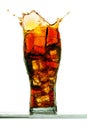 Cola with ice