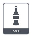 cola icon in trendy design style. cola icon isolated on white background. cola vector icon simple and modern flat symbol for web