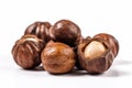 Cola nut isolated on white background. Generative AI