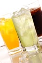 Cola, orane and lime drink