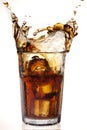 Cola splash Royalty Free Stock Photo