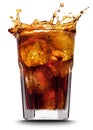 Cola splash Royalty Free Stock Photo