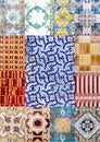 colage of portuguese azulejo Royalty Free Stock Photo