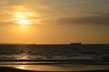 Colan sunset - Piura - Peru Royalty Free Stock Photo