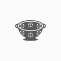 Colander icon, cook, sieve, bolt, bolter