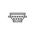 Colander line icon