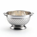 Highly Detailed Silver Colander With Lifelike Design