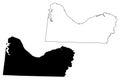 Colbert County, Alabama Counties in Alabama, United States of America,USA, U.S., US map vector illustration, scribble sketch
