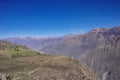 Colca canyon near Cruz Del Condor viewpoint. Arequipa region, Peru,South America Royalty Free Stock Photo