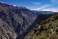 Colca canyon near Cruz Del Condor viewpoint. Arequipa region, Peru,South America Royalty Free Stock Photo