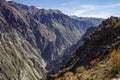 Colca canyon near Cruz Del Condor viewpoint. Royalty Free Stock Photo