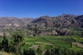 Colca Canyon panorama, Peru , South America. Incas to build Farm Royalty Free Stock Photo