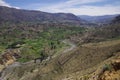 Colca Canyon panorama, Peru,South America. Incas to build Farming terraces. Royalty Free Stock Photo