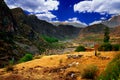 Colca Valley Landscape, Peru Royalty Free Stock Photo