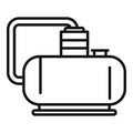 Cold air compressor icon, outline style Royalty Free Stock Photo