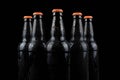 Cold beer bottles Royalty Free Stock Photo