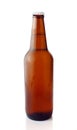 Cold beer in brown bottle