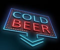 Cold beer concept.