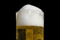 Cold beer in frosty glas, biergarten