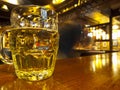 Cold Beer in a Pub Counter