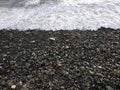 Black winter sea 3 Royalty Free Stock Photo