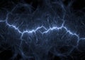 Cold blue plasma lightning, abstract energy