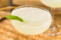 Cold Boozy LIme Daquiri Cocktail Royalty Free Stock Photo