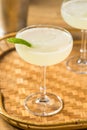 Cold Boozy LIme Daquiri Cocktail