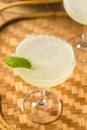 Cold Boozy LIme Daquiri Cocktail Royalty Free Stock Photo