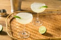 Cold Boozy LIme Daquiri Cocktail