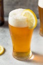Cold Boozy Refreshing Lemon Beer Shandy Royalty Free Stock Photo