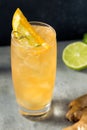 Cold Boozy Rum Anejo Highball Cocktail Royalty Free Stock Photo