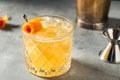 Cold Boozy Rye Whiskey Sour