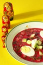 Cold borscht (borshch) Royalty Free Stock Photo