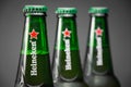 Cold bottle of Heineken Lager Beer with drops Royalty Free Stock Photo