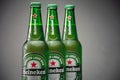 Cold bottle of Heineken Lager Beer with drops Royalty Free Stock Photo