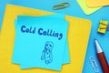 Cold Calling phrase on the page