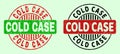 COLD CASE Round Bicolour Seals - Unclean Texture