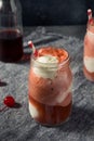 Cold Cherry Cola Ice Cream Float Royalty Free Stock Photo