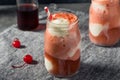 Cold Cherry Cola Ice Cream Float Royalty Free Stock Photo