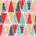 Cold christmas color stamp pattern