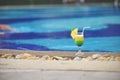 A cold cocktail at the pool