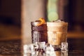 Cold coffee cocktails Royalty Free Stock Photo